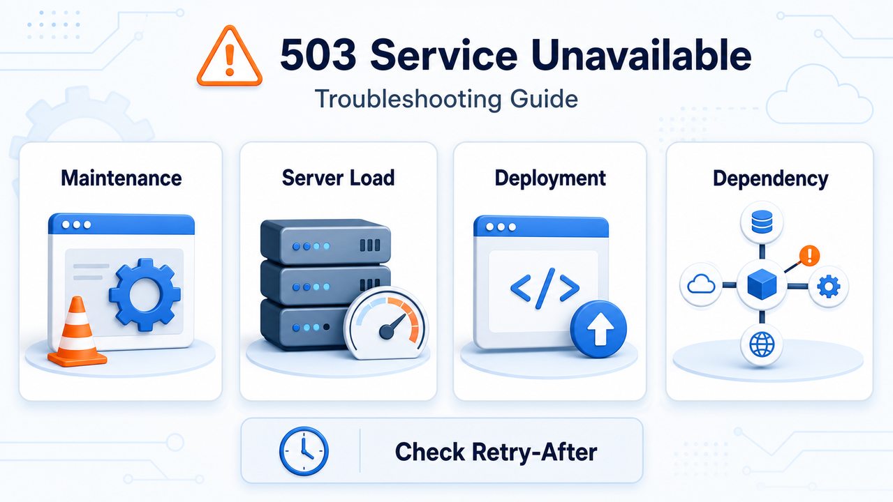 HTTP 503 troubleshooting checklist for proxy routes and crawler requests