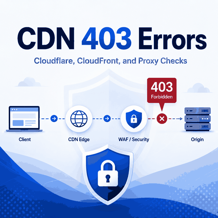 CDN 403 errors across CDN edge WAF security and origin layers