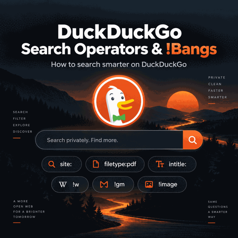 How to Use DuckDuckGo Search Operators and !Bangs