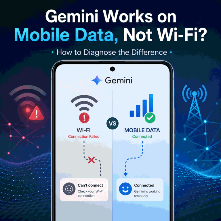 Gemini works on mobile data but not Wi-Fi troubleshooting cover