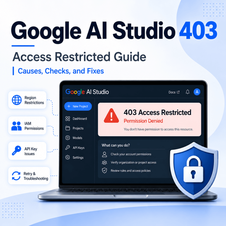 Google AI Studio 403 Access Restricted guide cover image